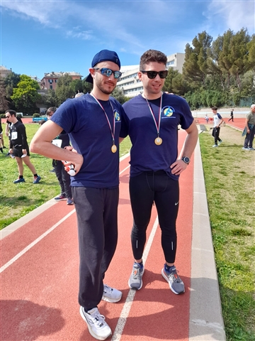 Alessandro E Andrea Con La Medaglia