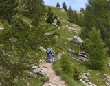 Sentiero verso il Roda Di Vael- Loredana ed Ivan.